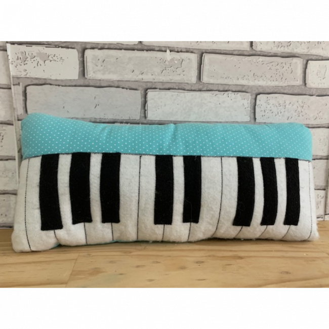 teclado de tecido azul 40cm (instrumento musical)