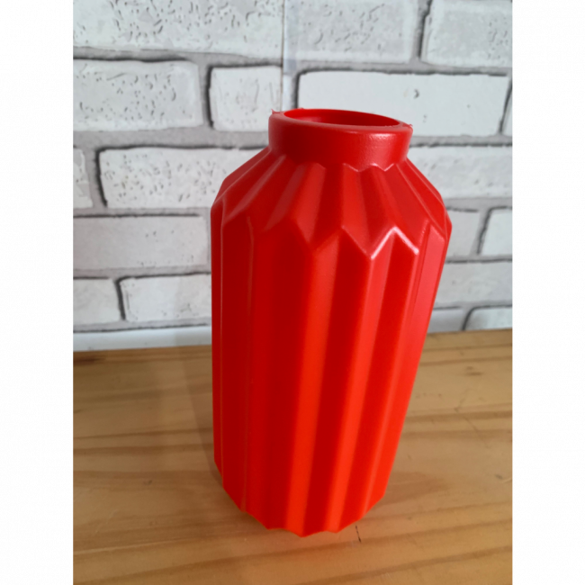 VASO/PIRULITEIRA vermelho de plástico (20cm))