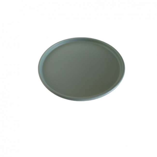 Bandeja verde menta redonda (18D x 1,5A x 15,4 meio)