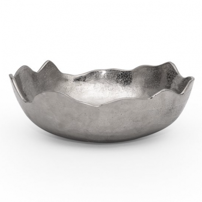 BOWL DINO PRATA METAL M