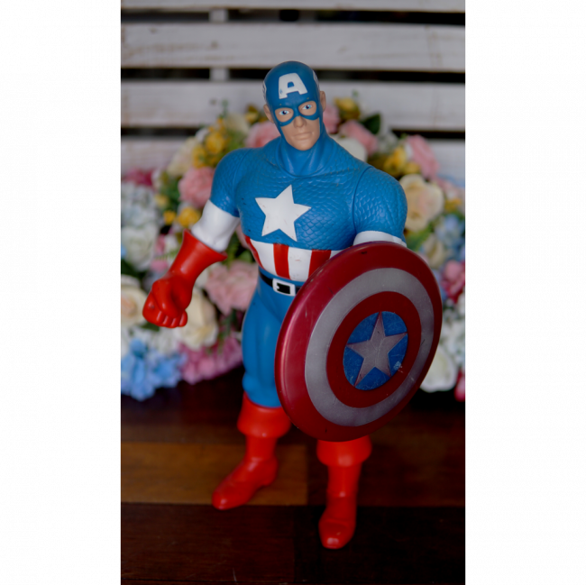Boneco de mesa Capitão América Super Heróis, Liga da Justiça, Vingadores