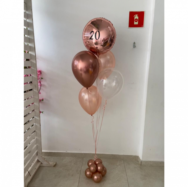 Bouquet com 5 balões