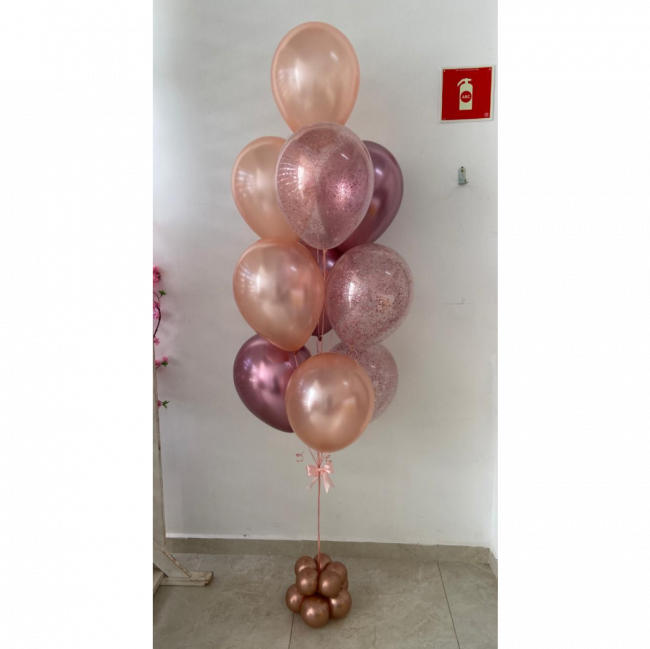 Bouquet de balão rosê