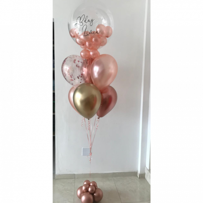 Bouquet de balões com gás hélio