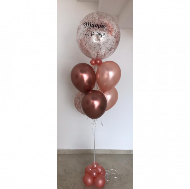 Bouquet de hélio com bubble