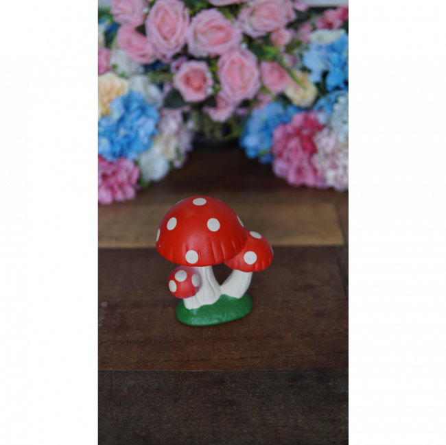 Cogumelo decorativo em cerâmica (Jardim, encantado)