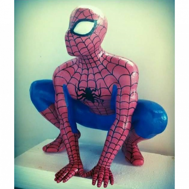 Homem aranha em fibra de vidro (Super Heróis)