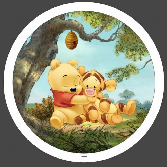 Painel redondo com elástico Ursinho Pooh