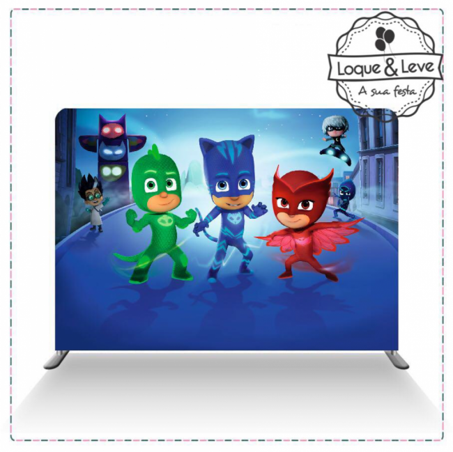 Painel veste fácil PJ Masks com estrutura