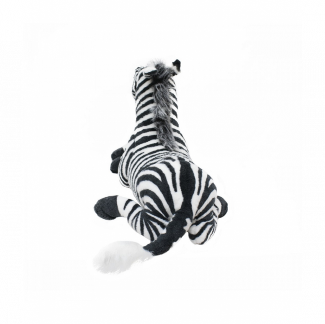 Pelúcia zebra deitada realista (floresta, safari, circo)