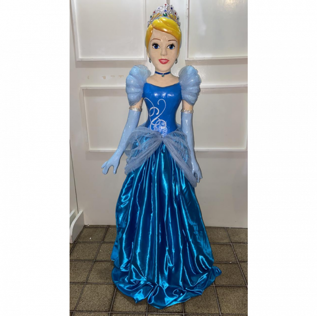 Princesa Cinderela em fibra de vidro