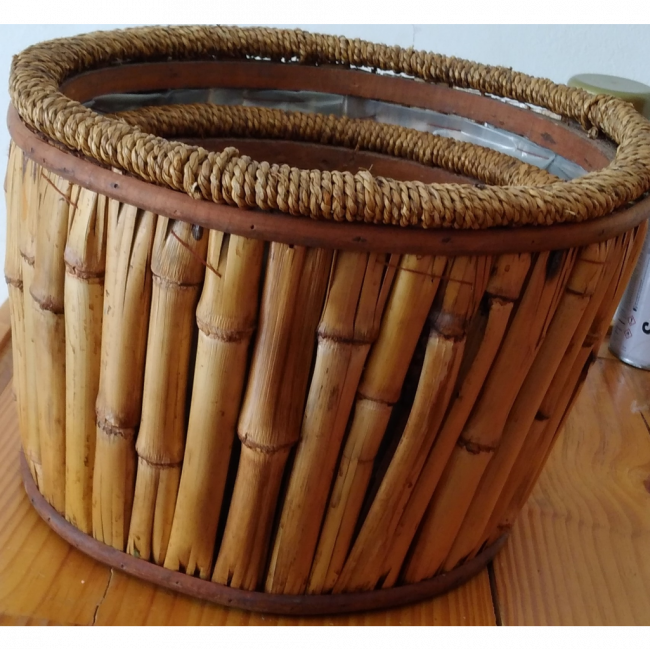 Cesto de bambu M  (fazendinha, são joão)