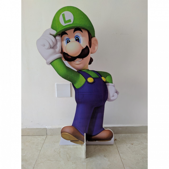 Totem de chão Luigi (Super Mário Bross)