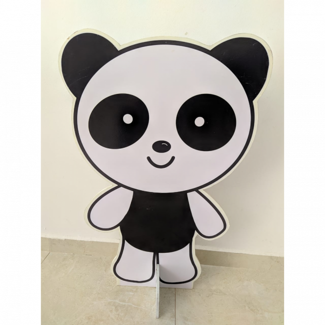 Totem de chão Urso Panda em pé  (Ursinho Baloeiro, Luluca)