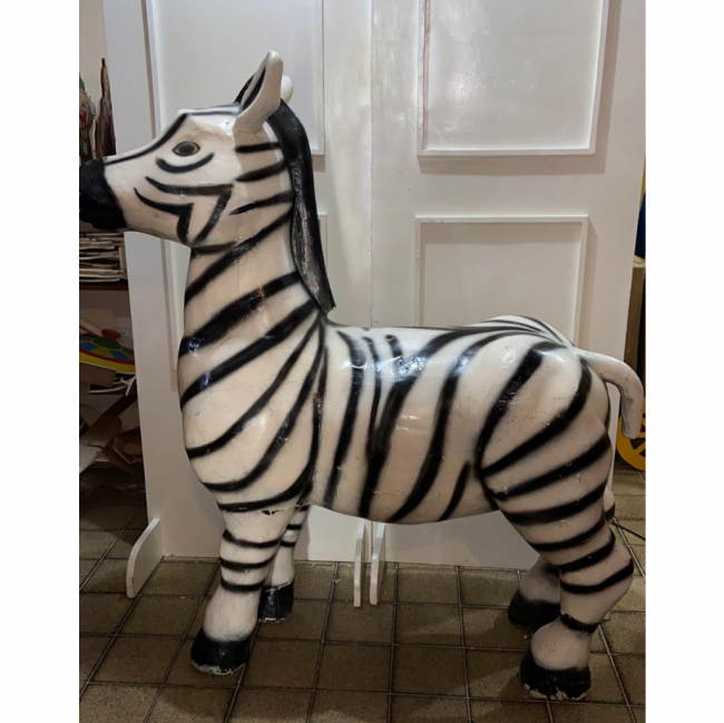 Zebra em fibra de vidro (floresta, safari, circo)