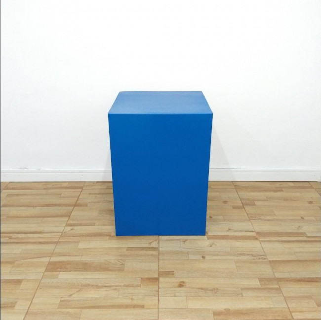 Cubo em Ferro, Multifuncional, Azul