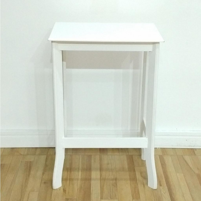 Mesinha auxiliar MDF Branco G (modelo mini)