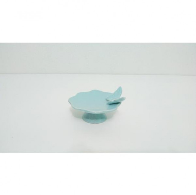 Suporte Borboleta Porcelana Azul Candy Mini