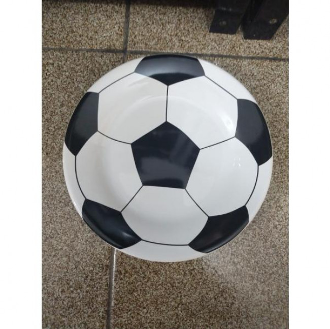 Prato Bola de Futebol Cerâmica M