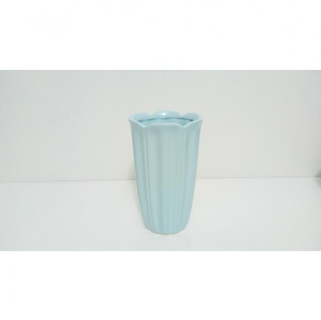 VASO CANELADO G AZUL CANDY