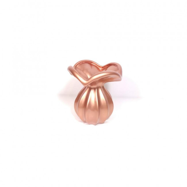 Vaso Baixo Redondo Majestic Cerâmica Rose Gold M