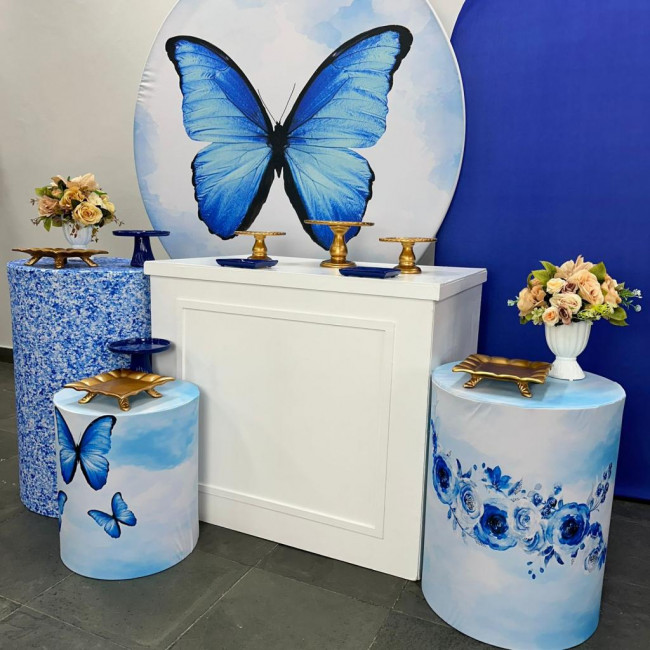 Decoração borboleta azul