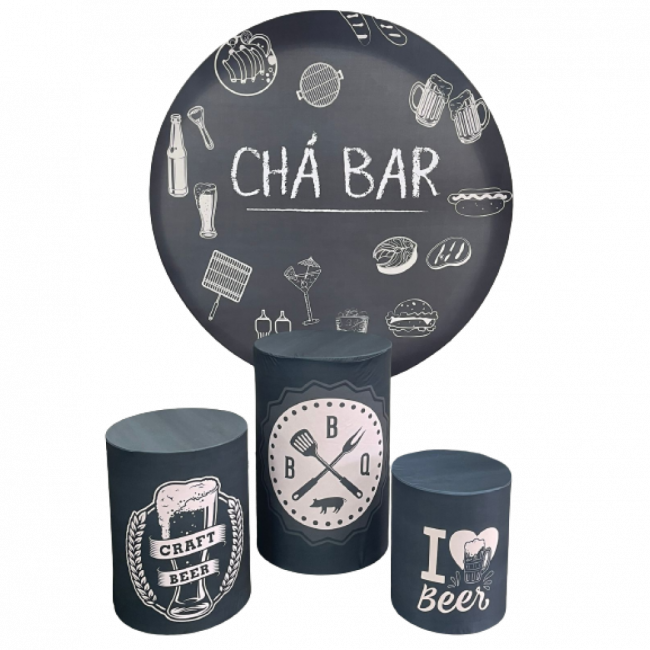 Kit capas chá bar
