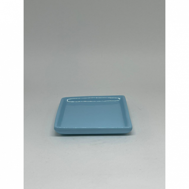 Prato quadrado PP (Azul candy)