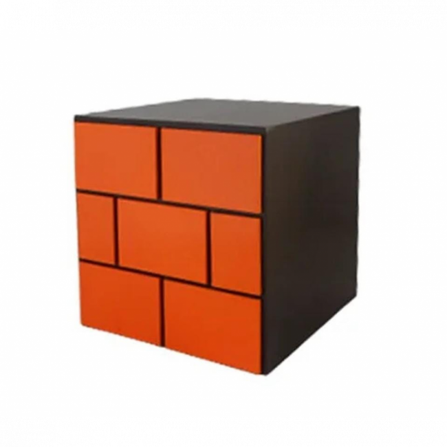 Cubo mdf tijolinho