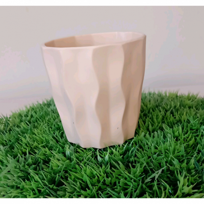 Mini vaso bege(porta pirulito)