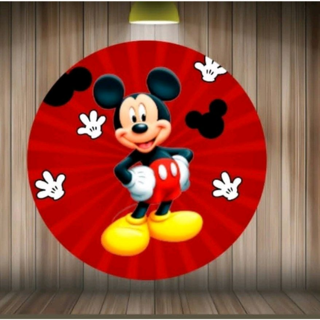 Painel redondo Mickey sublimado