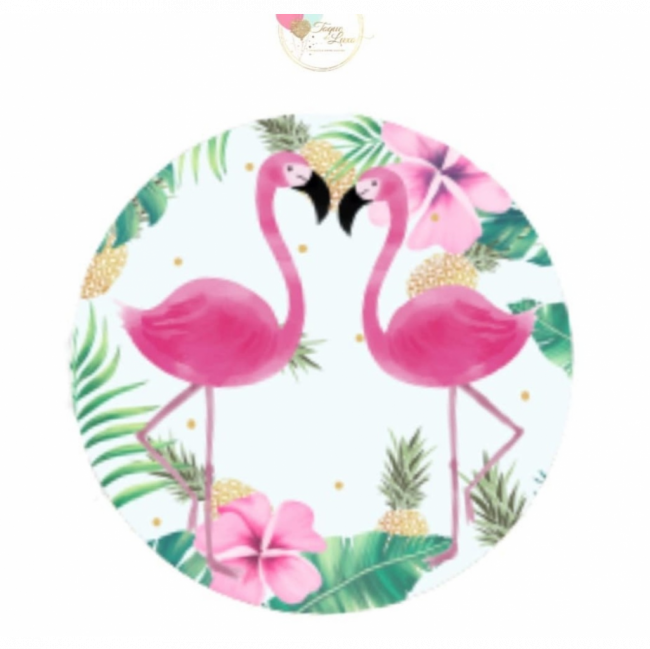 Painel sublimado flamingo