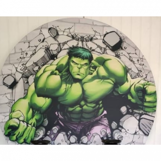 Painel sublimado Hulk