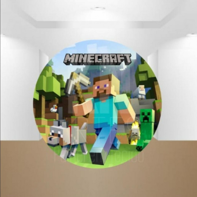 Painel sublimado Minecraft