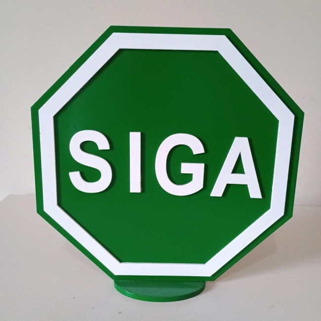 Placa SIGA - carro MDF