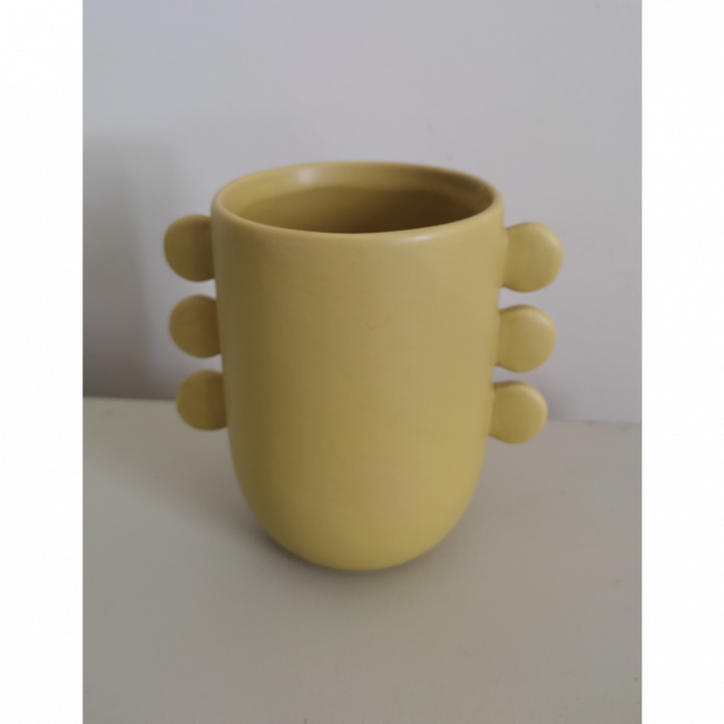 Vaso pirulito amarelo