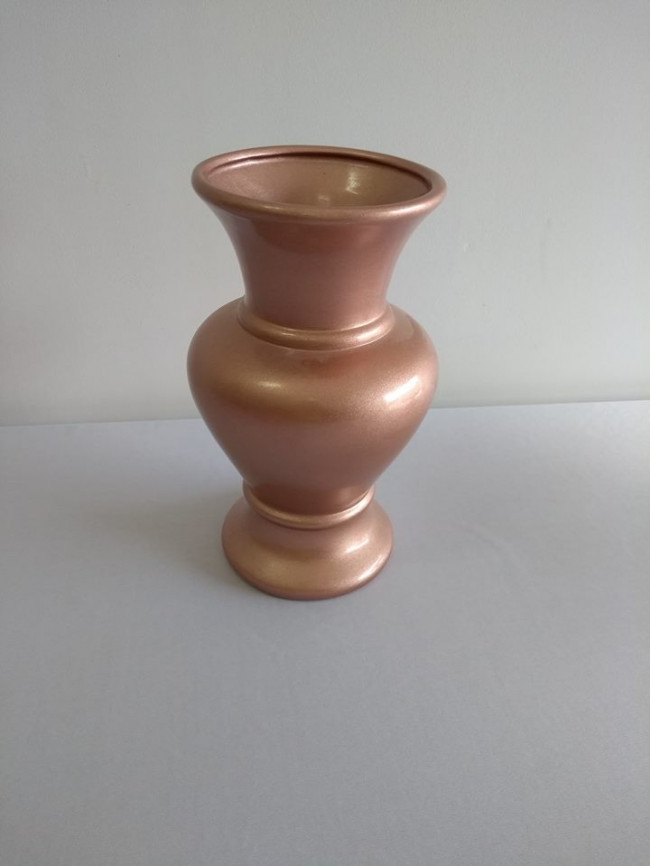 VASO  DE CERAMICA ROSE GOLD IMPERIAL