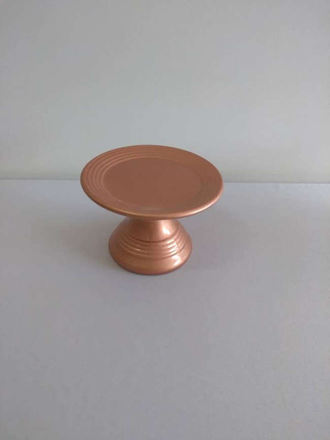 BANDEJA DE CERAMICA ROSE GOLD P