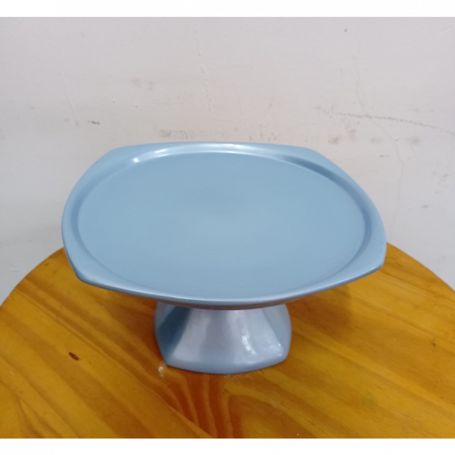 BANDEJA DE CERAMICA AZUL PEROLIZADO M