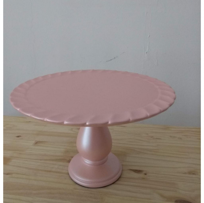 BANDEJA DE CERAMICA ROSA CINTILANTE P