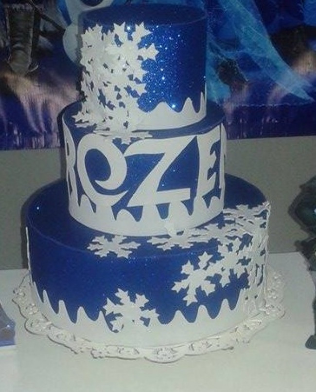 BOLO CENOGRAFICO FROZEN C/ GLITTER