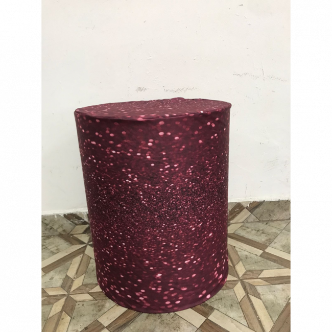 CAPA CILINDRO GLITTER MARSALA   MDF 2 M