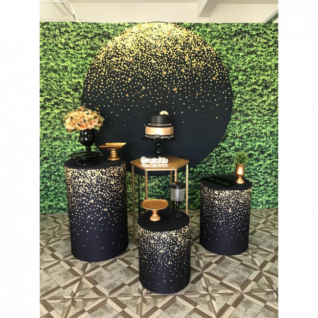 GLITTER PRETO E DOURADO KIT