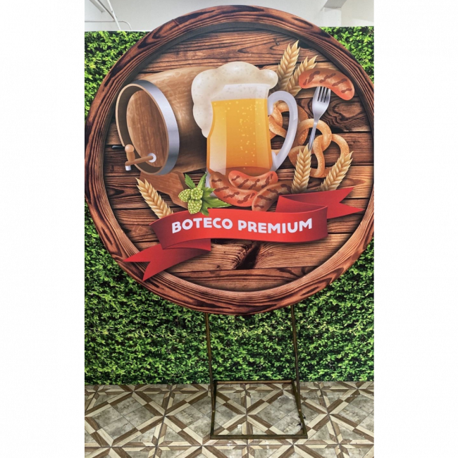 PAINEL  BOTECO PREMIUM (SUBLIMADO REDONDO )