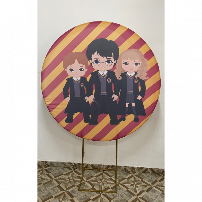 PAINEL  HARRY POTTER (SUBLIMADO REDONDO )