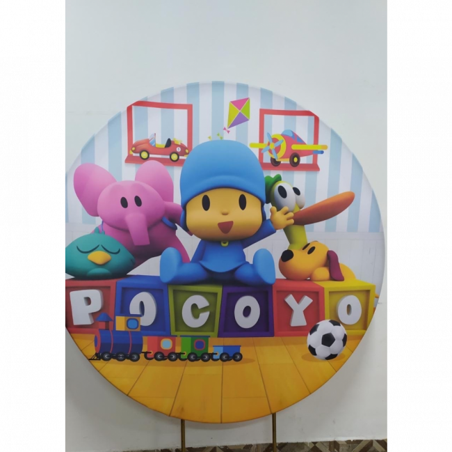 PAINEL  POCOYO (SUBLIMADO REDONDO )