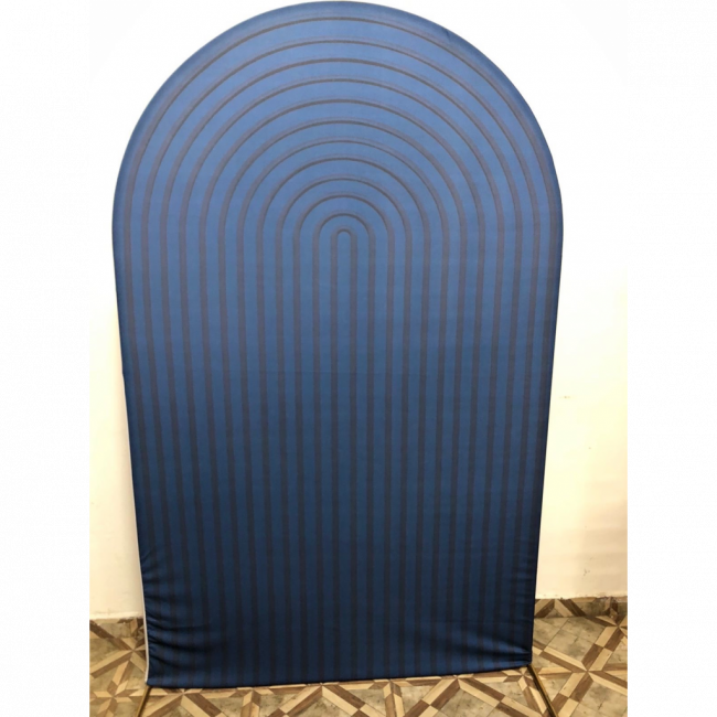 PAINEL  ROMANO AZUL ESCURO (SUBLIMADO OVAL )