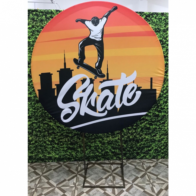 PAINEL  SKATE (SUBLIMADO REDONDO )