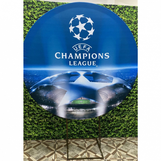 PAINEL CHAMPIONS LEAGUE (SUBLIMADO REDONDO )