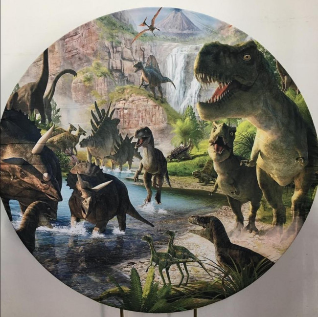 PAINEL DINOSSAURO (SUBLIMADO REDONDO )